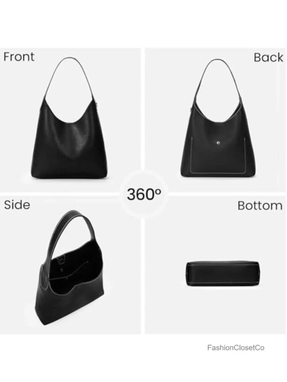 Faux Suede Vegan Leather Hobo Bag with Cherry Charm Slouchy Shoulder Tote